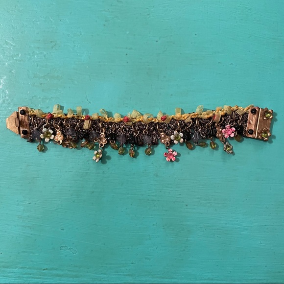 Knit and Beaded Bracelet - Picture 2 of 4